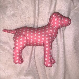 PINK polka dot dog